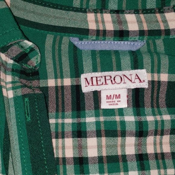 DONATED Green Lightweight Button-down - Picture 2 of 2